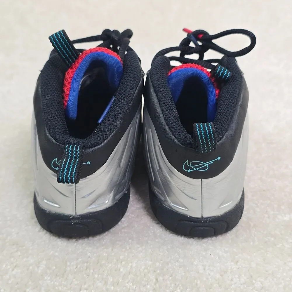 Nike Foamposite Lil Posite Shoes Metallic Silver FJ3305-001 Kids Size 10c